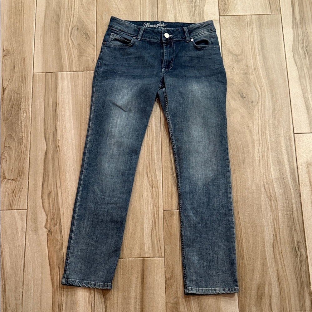 Juniors Wrangler Dark Blue Straight Leg Jeans sz 9/32